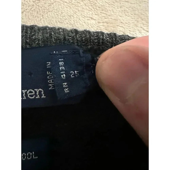 Polo Ralph Lauren 100% Lambswool Sweater Vest Size XL Gray Wool Preppy Horse - Picture 3 of 7